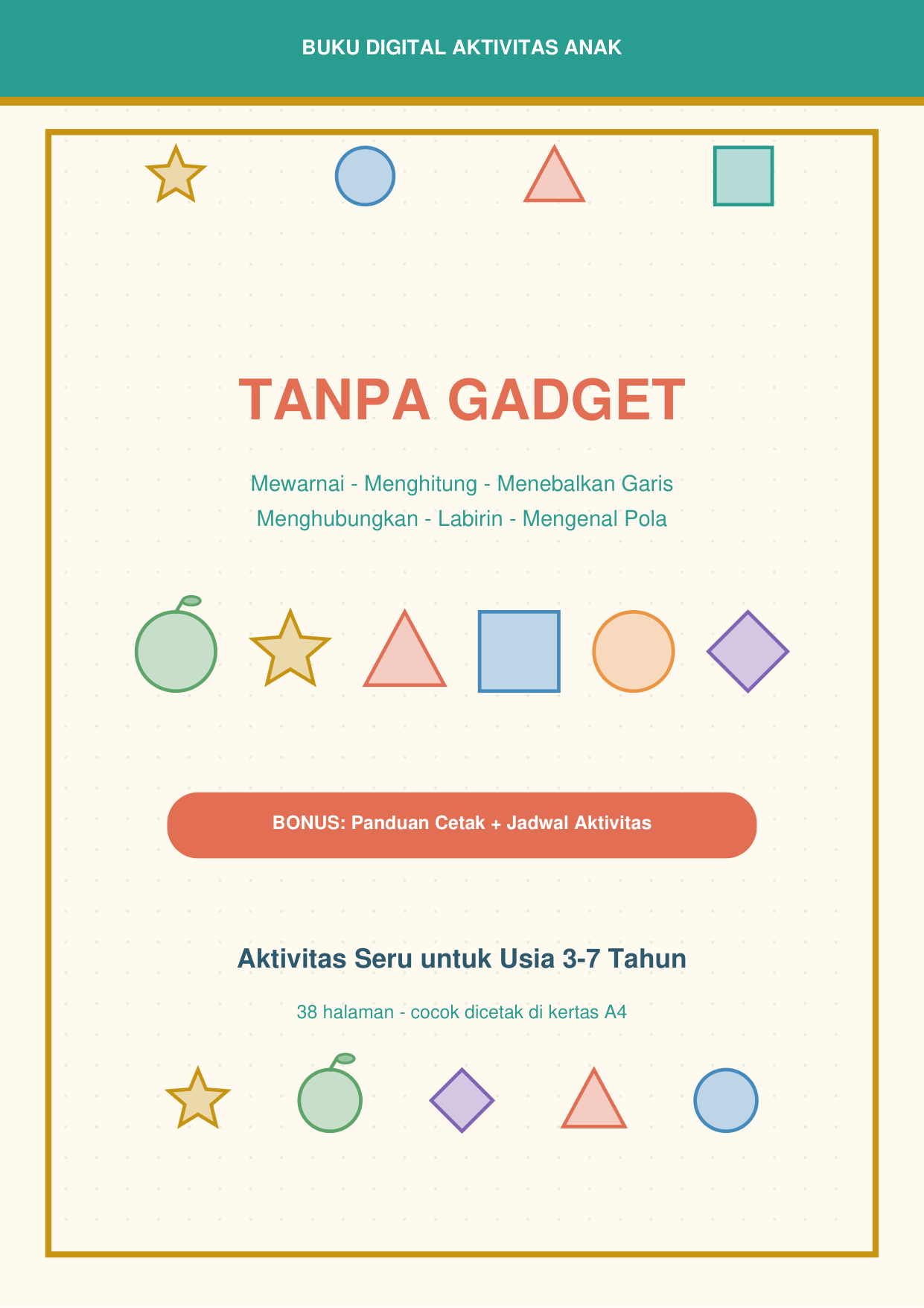 Cover Buku Digital Aktivitas Anak